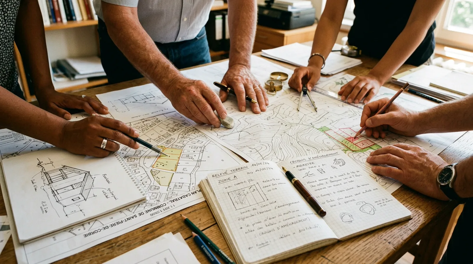Travail collégial d'analyse cartographique et archivistique