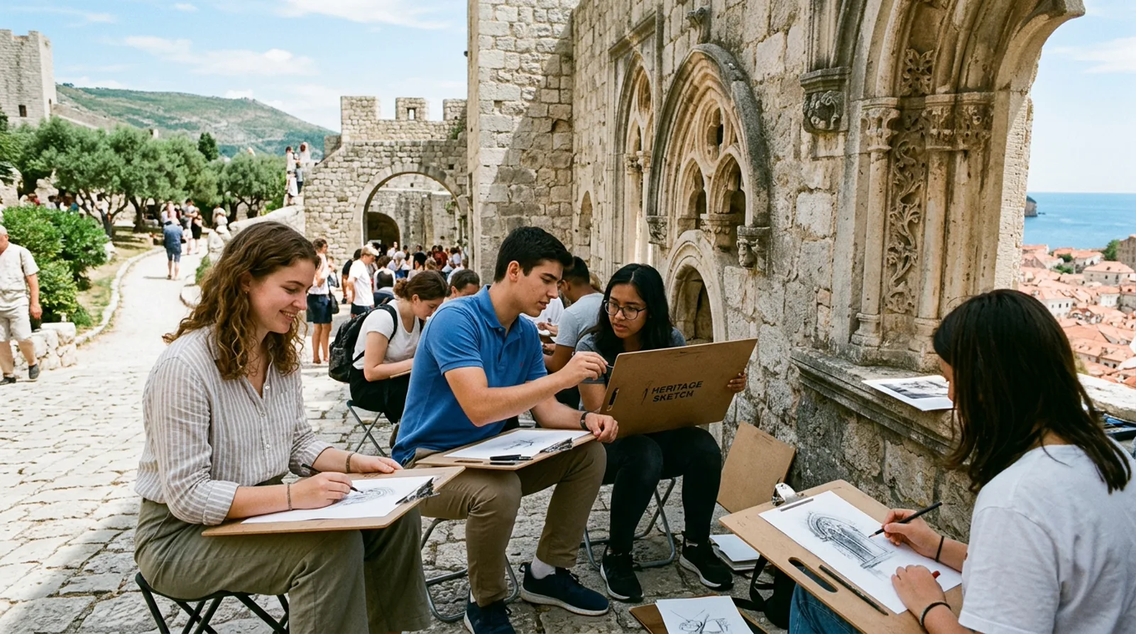 Atelier pédagogique d'initiation au patrimoine pour les jeunes